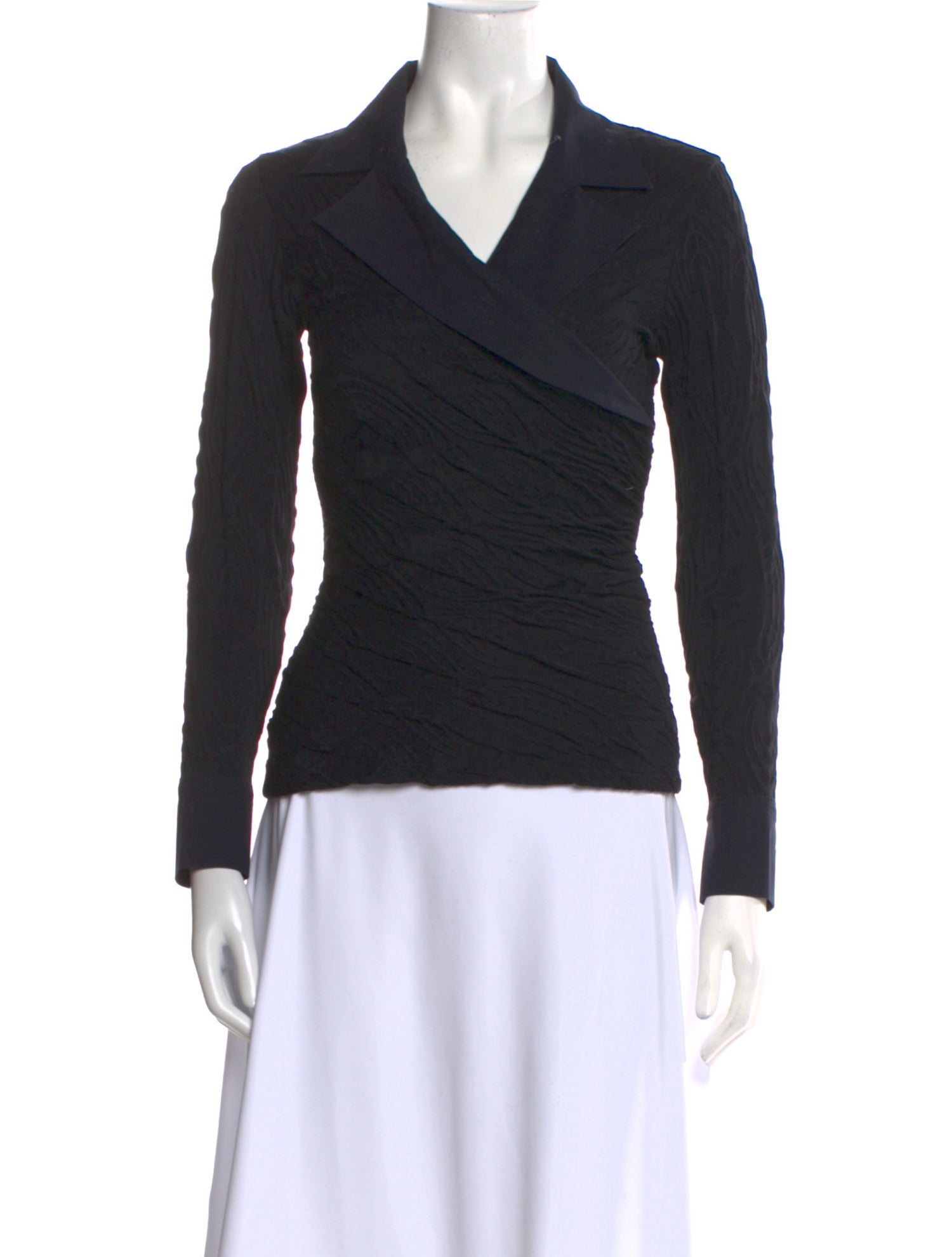 Anne Fontaine Cowl Neck Long Sleeve Top