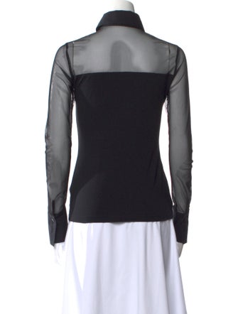 Anne Fontaine Long Sleeve Button-Up Top