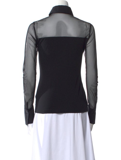 Anne Fontaine Long Sleeve Button-Up Top