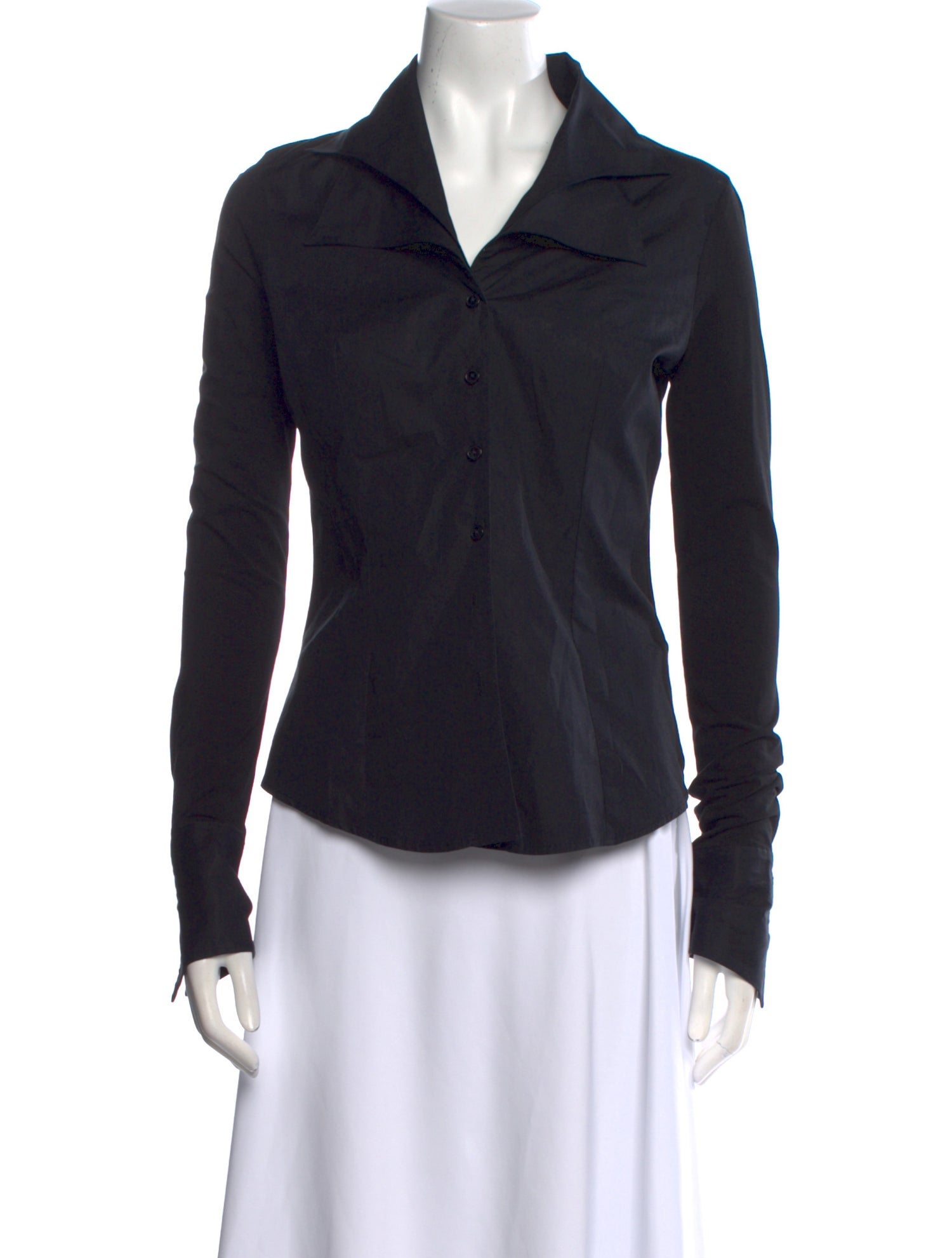 Anne Fontaine Long Sleeve Button-Up Top