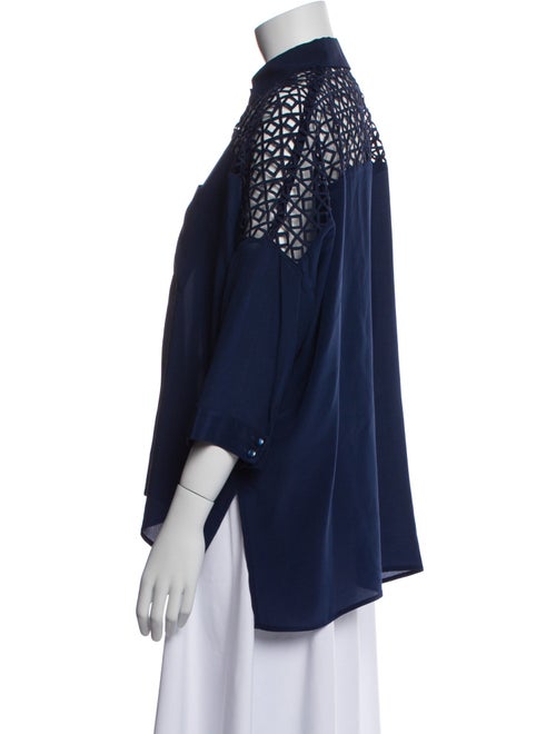 Anne Fontaine Three-Quarter Sleeve Blouse