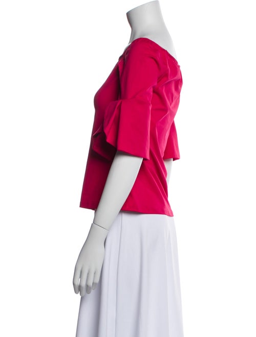 Anne Fontaine Off-The-Shoulder Short Sleeve Crop Top