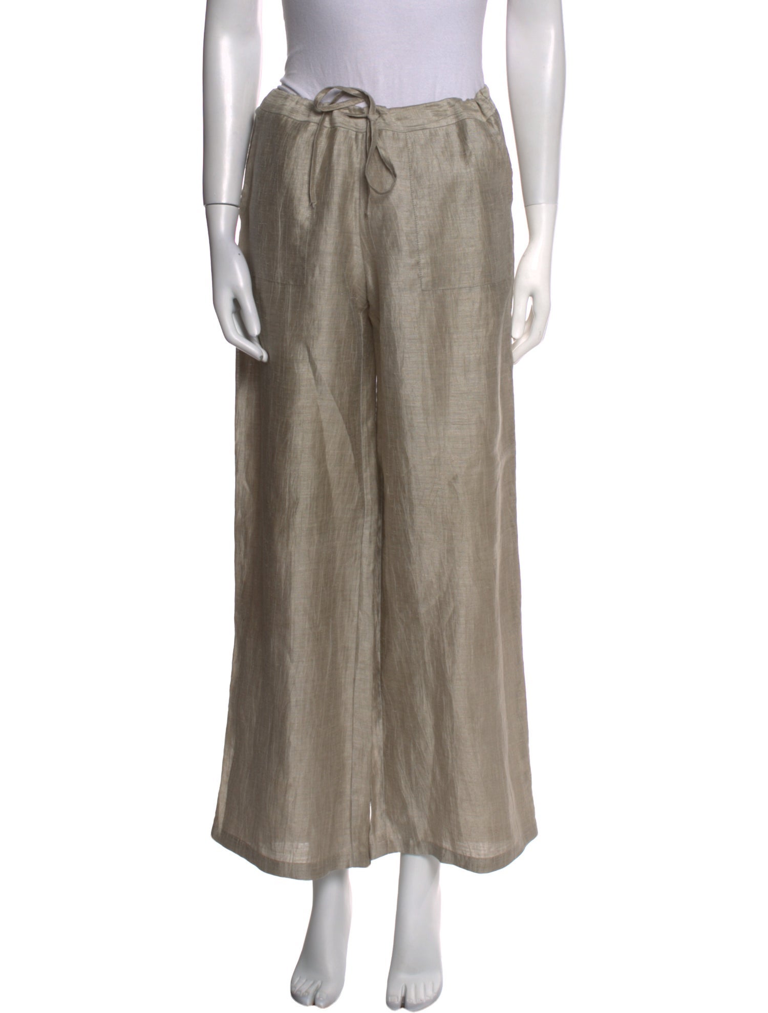 Anne Fontaine Linen Wide Leg Pants