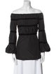 Anne Fontaine Off-The-Shoulder Three-Quarter Sleeve Blouse
