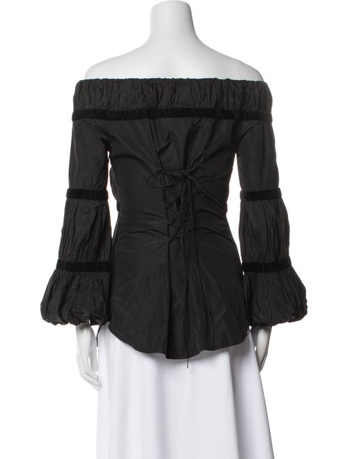 Anne Fontaine Off-The-Shoulder Three-Quarter Sleeve Blouse