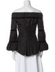 Anne Fontaine Off-The-Shoulder Three-Quarter Sleeve Blouse