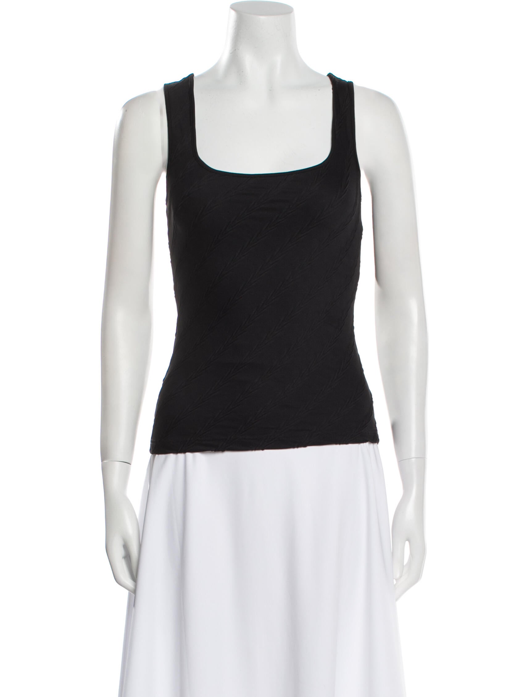 Anne Fontaine Square Neckline Sleeveless Top