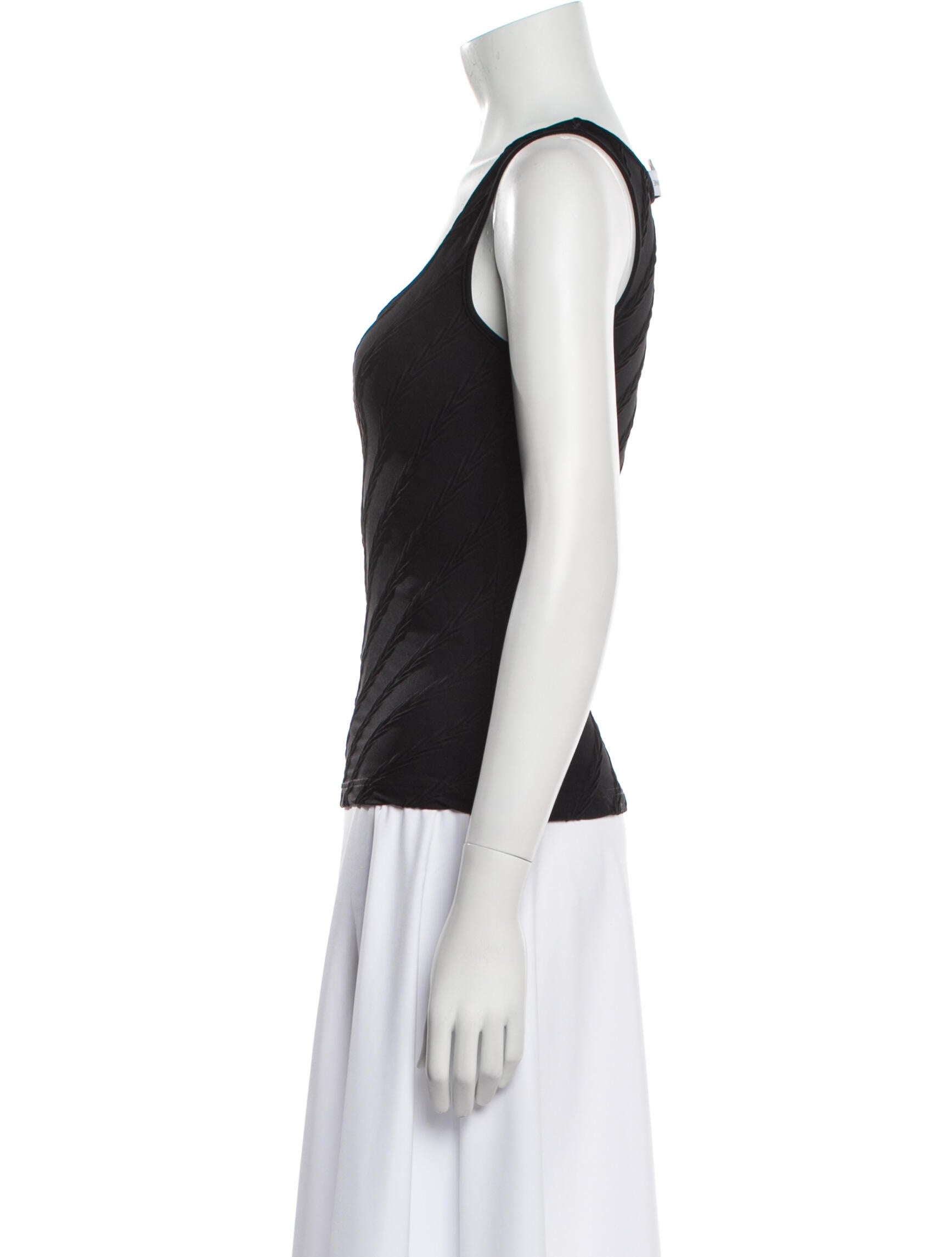 Anne Fontaine Square Neckline Sleeveless Top
