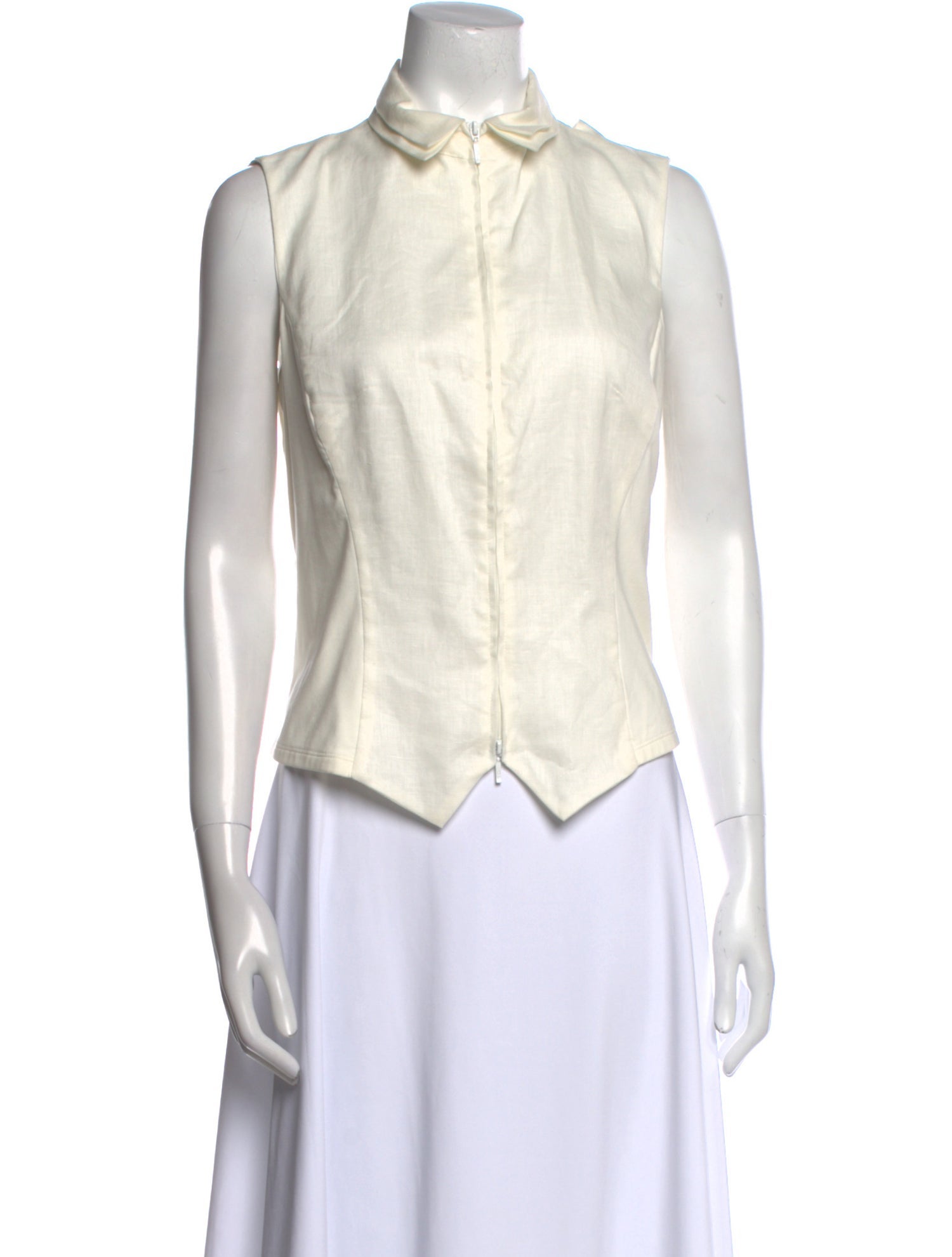 Anne Fontaine Linen Sleeveless Top