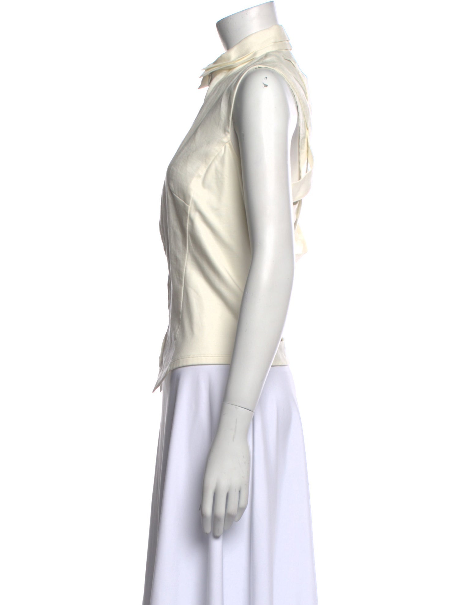 Anne Fontaine Linen Sleeveless Top