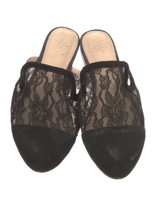 Anne Fontaine Suede Mules