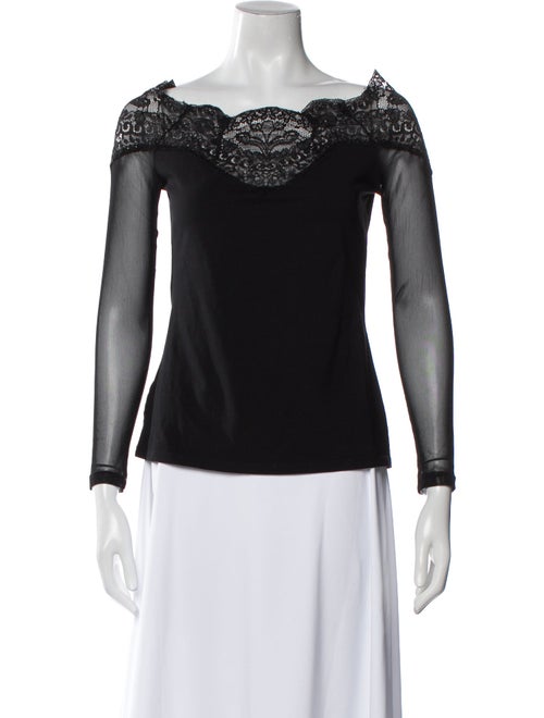 Anne Fontaine Bateau Neckline Three-Quarter Sleeve Top