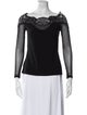 Anne Fontaine Bateau Neckline Three-Quarter Sleeve Top