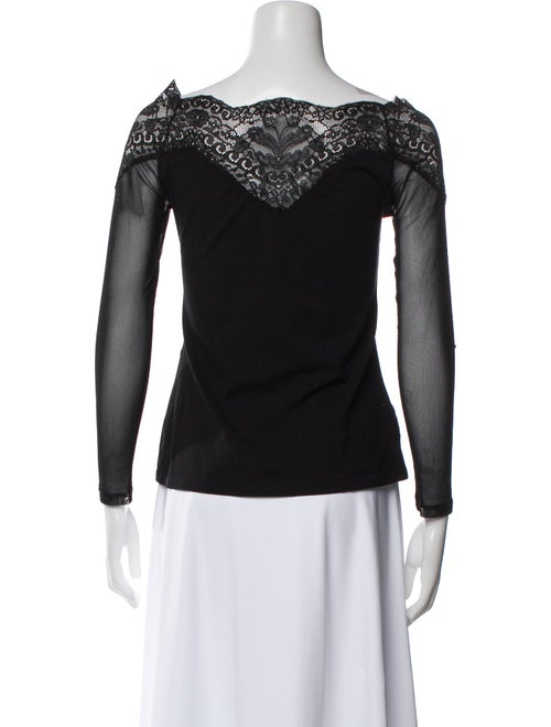 Anne Fontaine Bateau Neckline Three-Quarter Sleeve Top