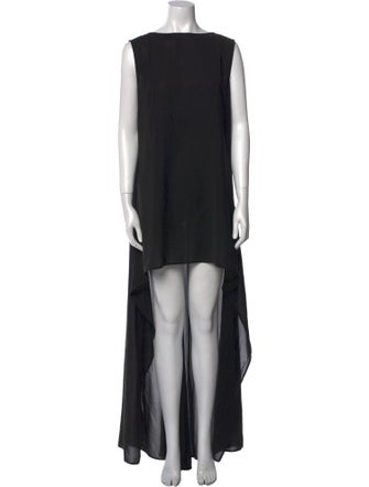 Anne Fontaine Bateau Neckline Long Dress