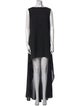 Anne Fontaine Bateau Neckline Long Dress