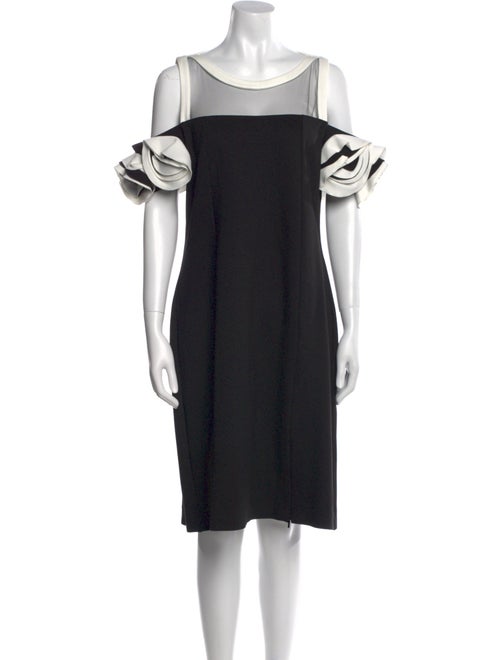 Anne Fontaine Bateau Neckline Knee-Length Dress