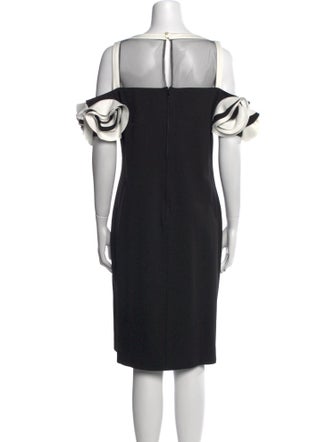 Anne Fontaine Bateau Neckline Knee-Length Dress