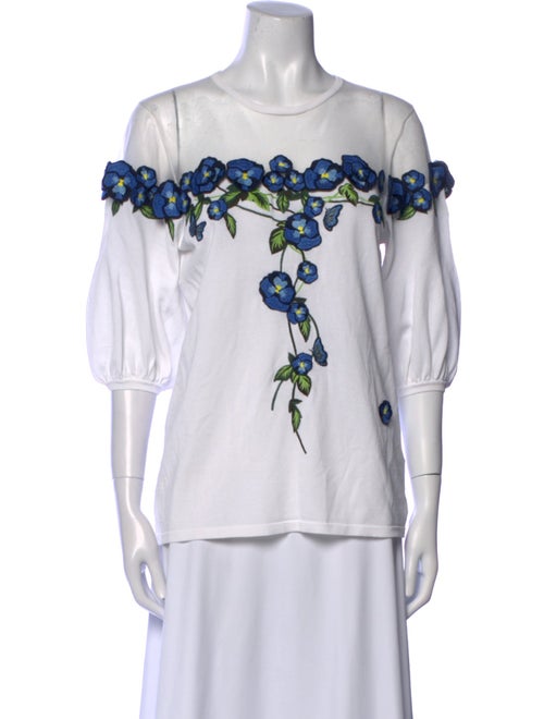 Anne Fontaine Graphic Print Bateau Neckline T-Shirt