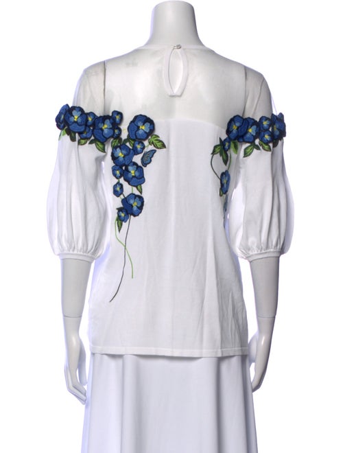 Anne Fontaine Graphic Print Bateau Neckline T-Shirt