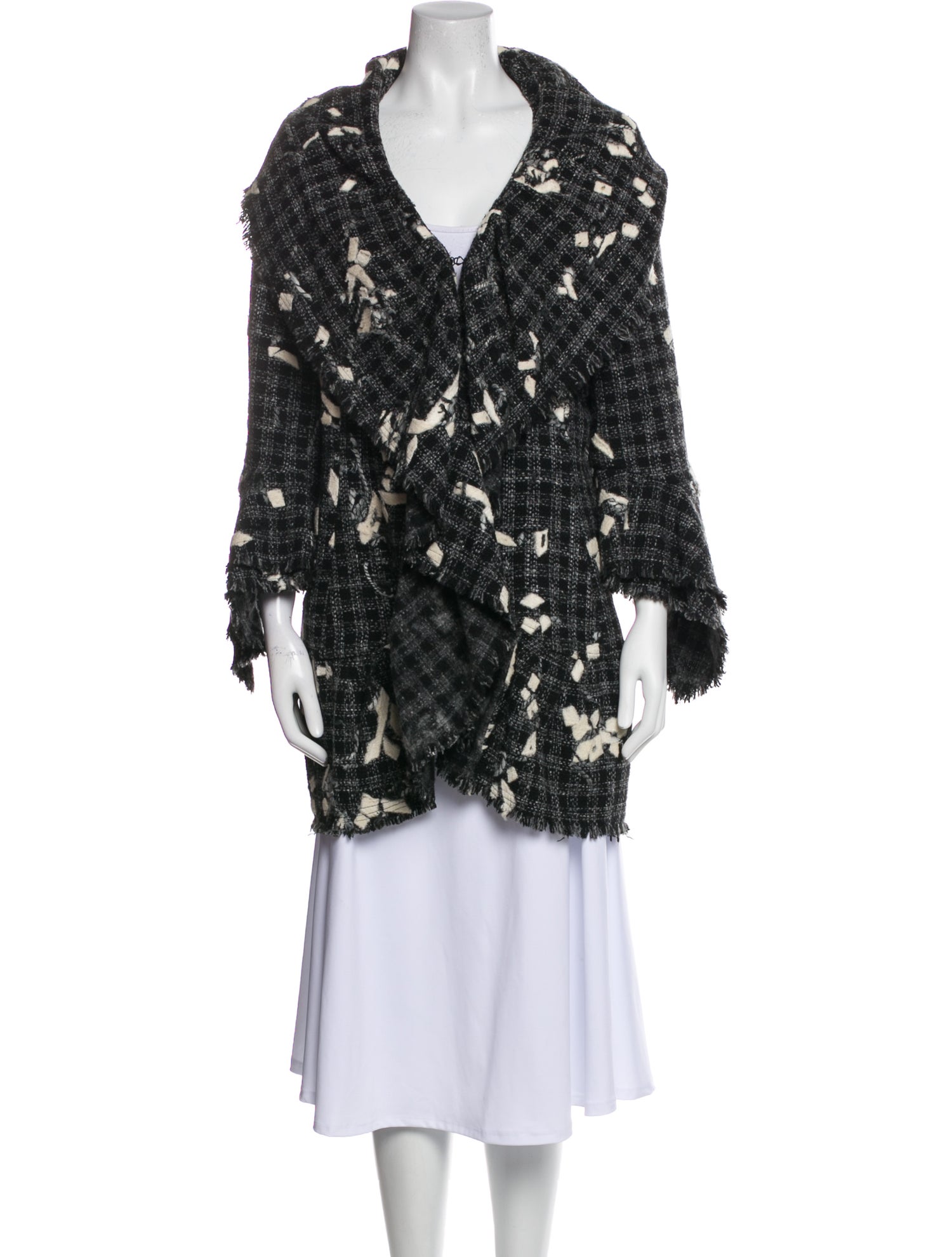 Anne Fontaine Printed Faux Fur Coat