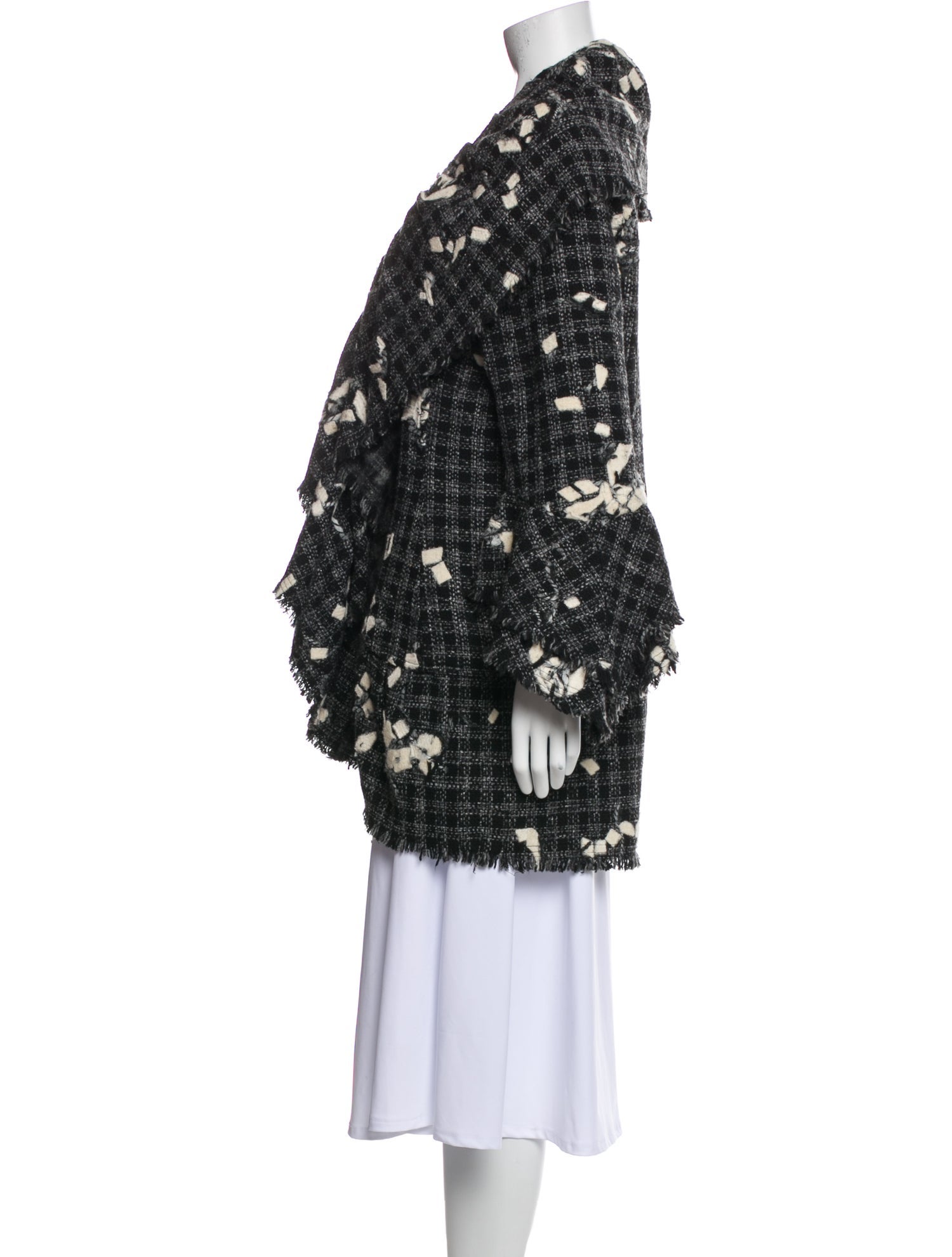 Anne Fontaine Printed Faux Fur Coat