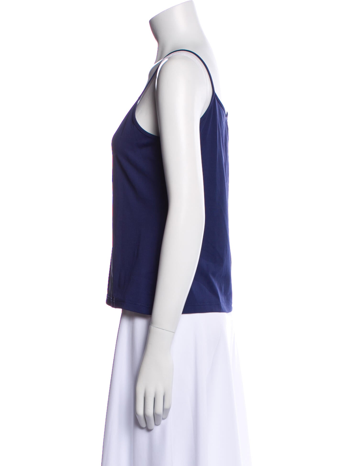 Anne Fontaine Square Neckline Sleeveless Top