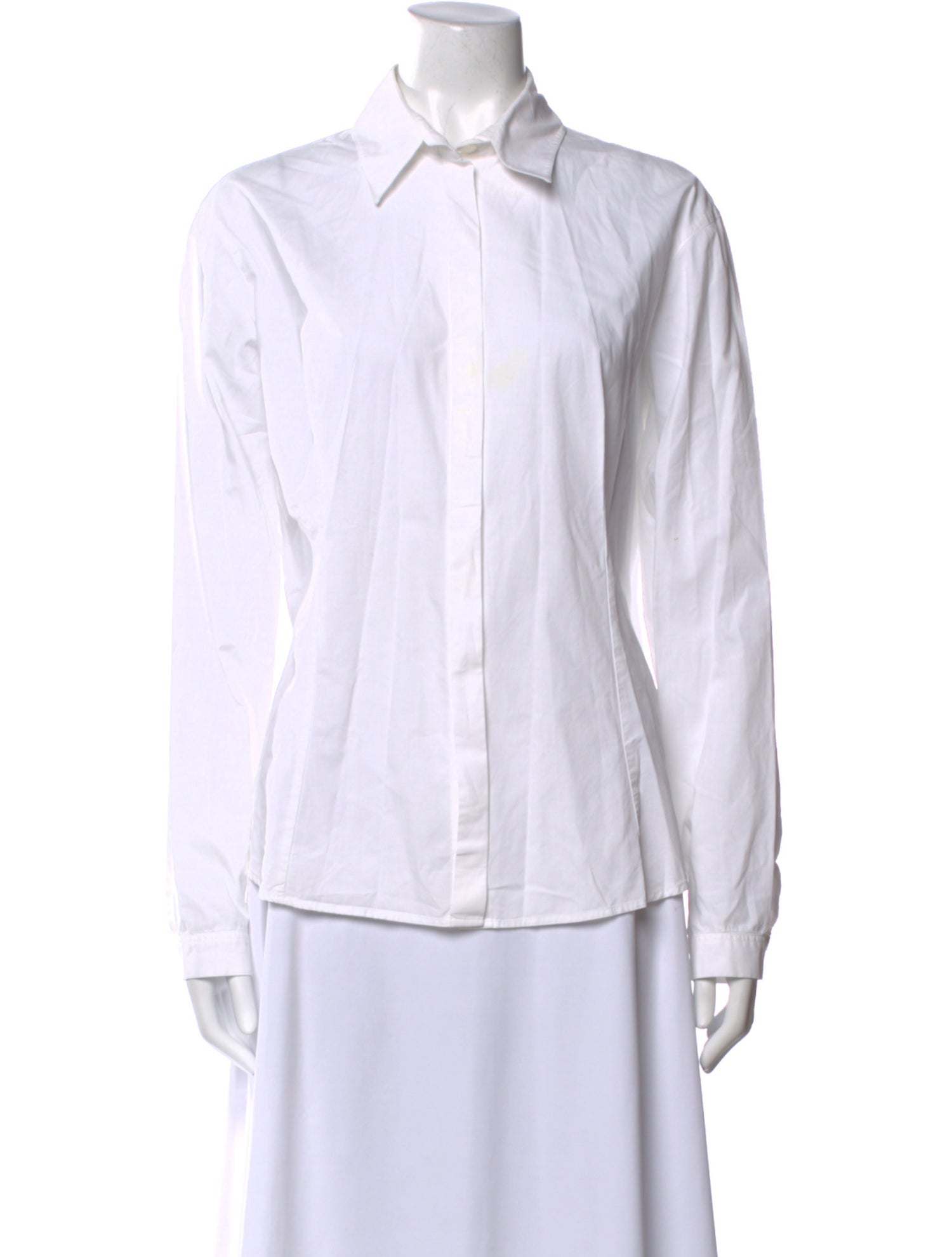 Anne Fontaine Long Sleeve Button-Up Top