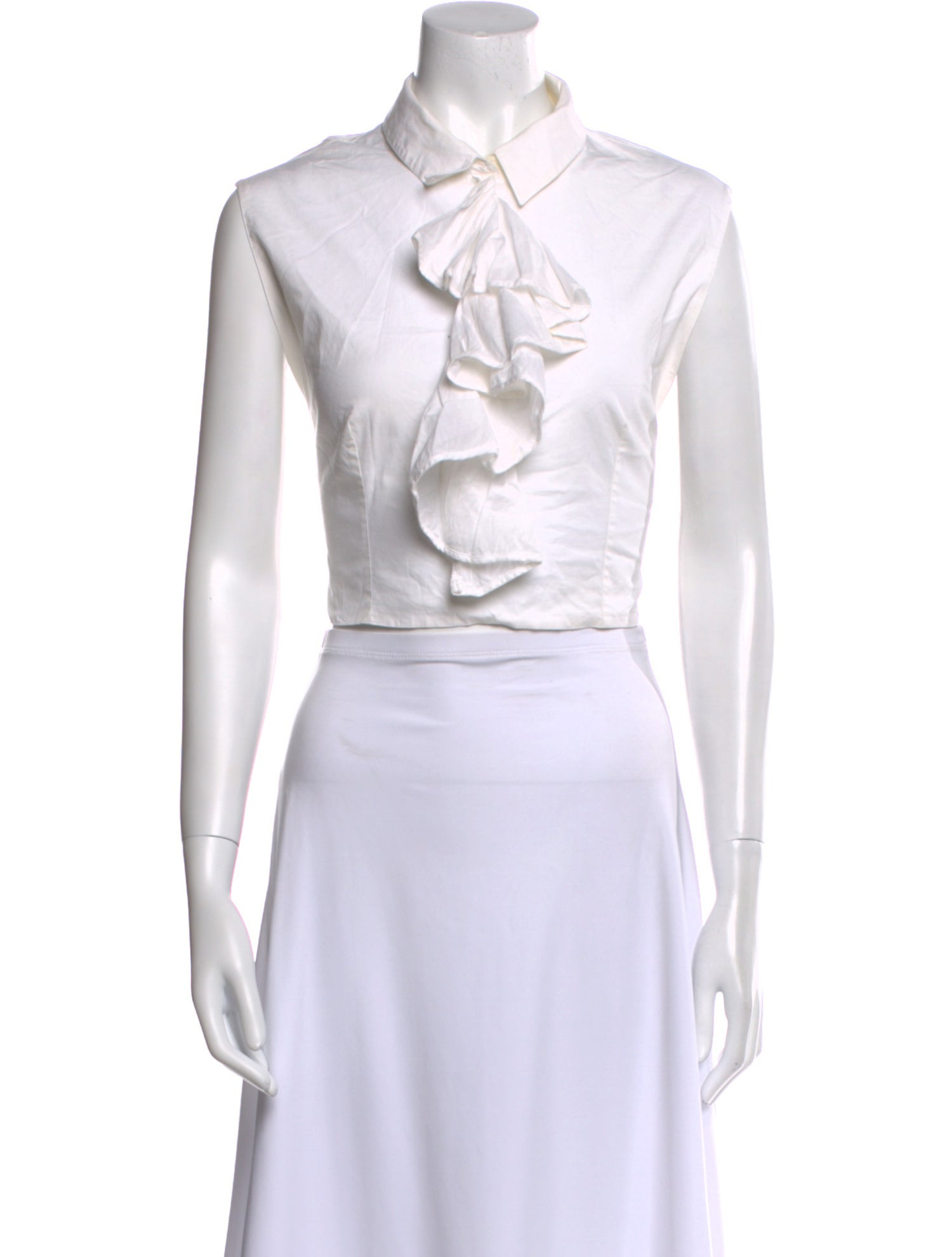 Anne Fontaine Sleeveless Crop Top