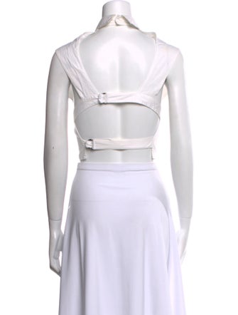 Anne Fontaine Sleeveless Crop Top