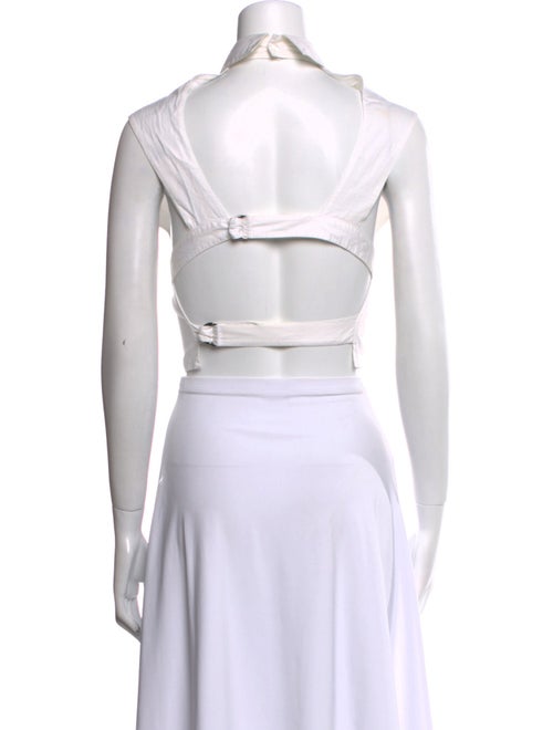 Anne Fontaine Sleeveless Crop Top