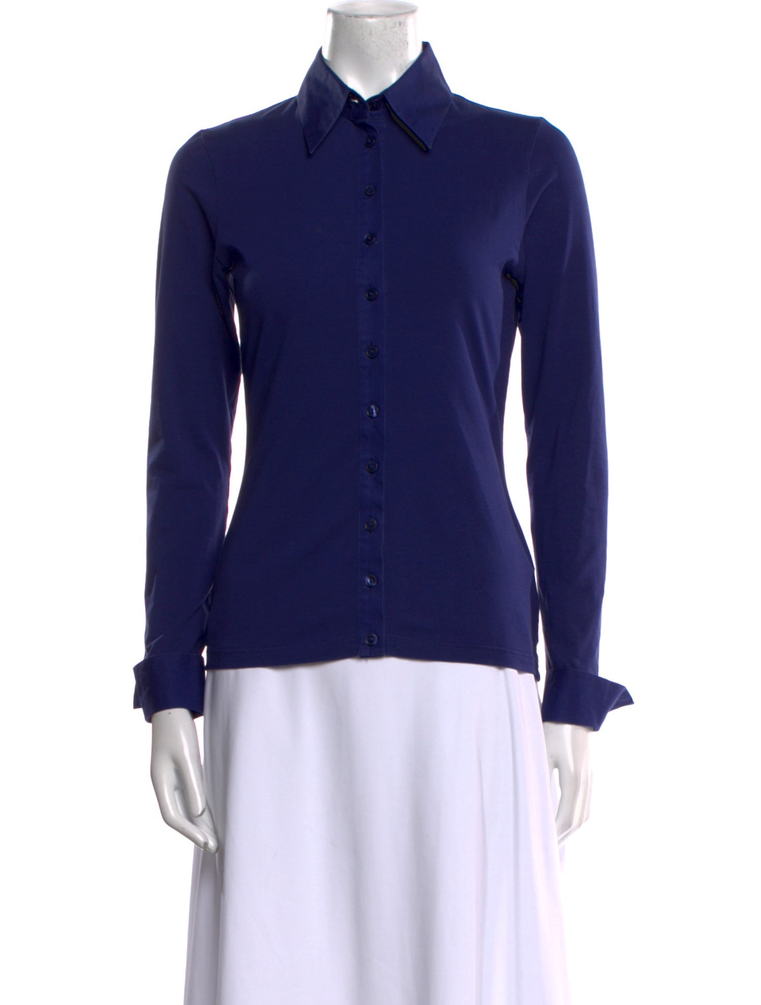 Anne Fontaine Long Sleeve Button-Up Top