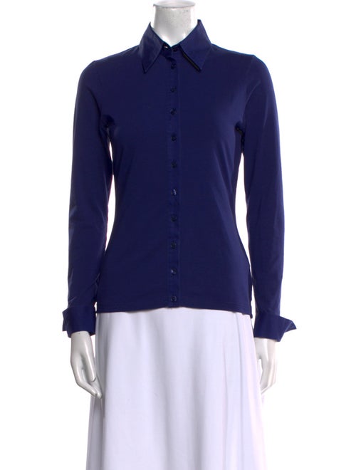 Anne Fontaine Long Sleeve Button-Up Top
