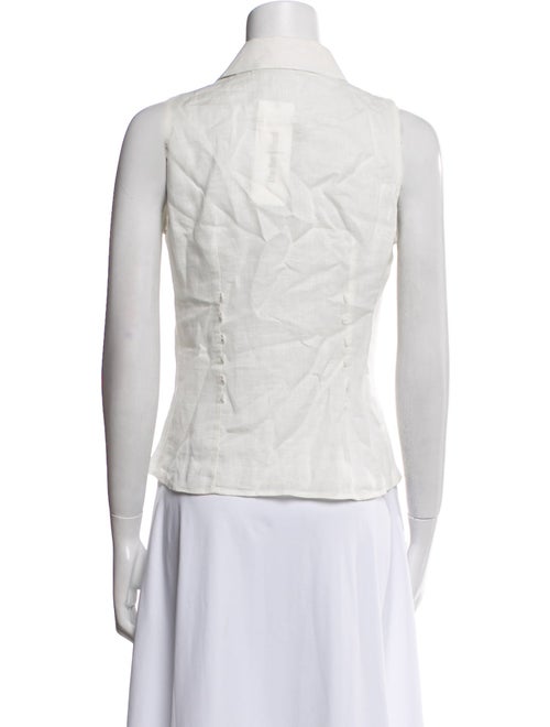 Anne Fontaine Sleeveless Button-Up Top