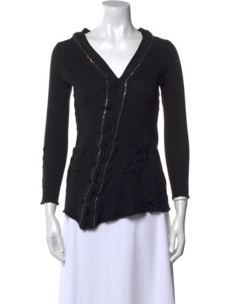Anne Fontaine Wool V-Neck Sweater