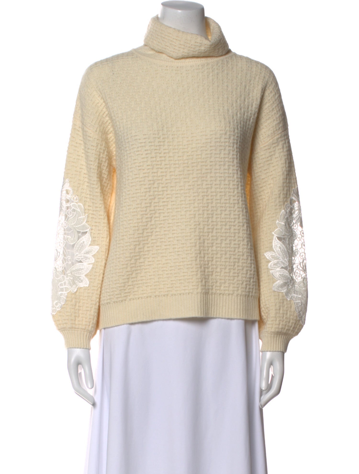 Anne Fontaine Cashmere Turtleneck Sweatshirt