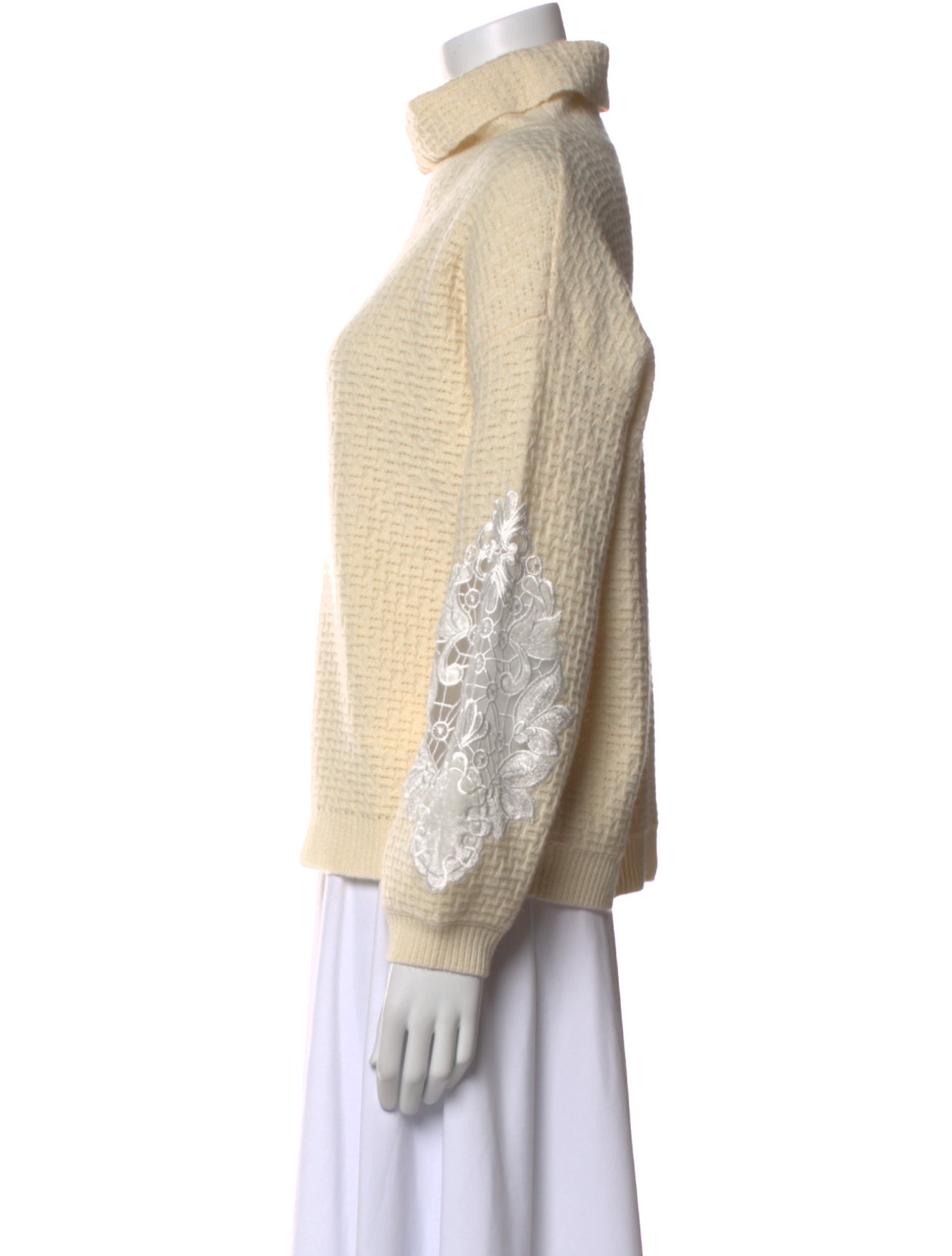 Anne Fontaine Cashmere Turtleneck Sweatshirt