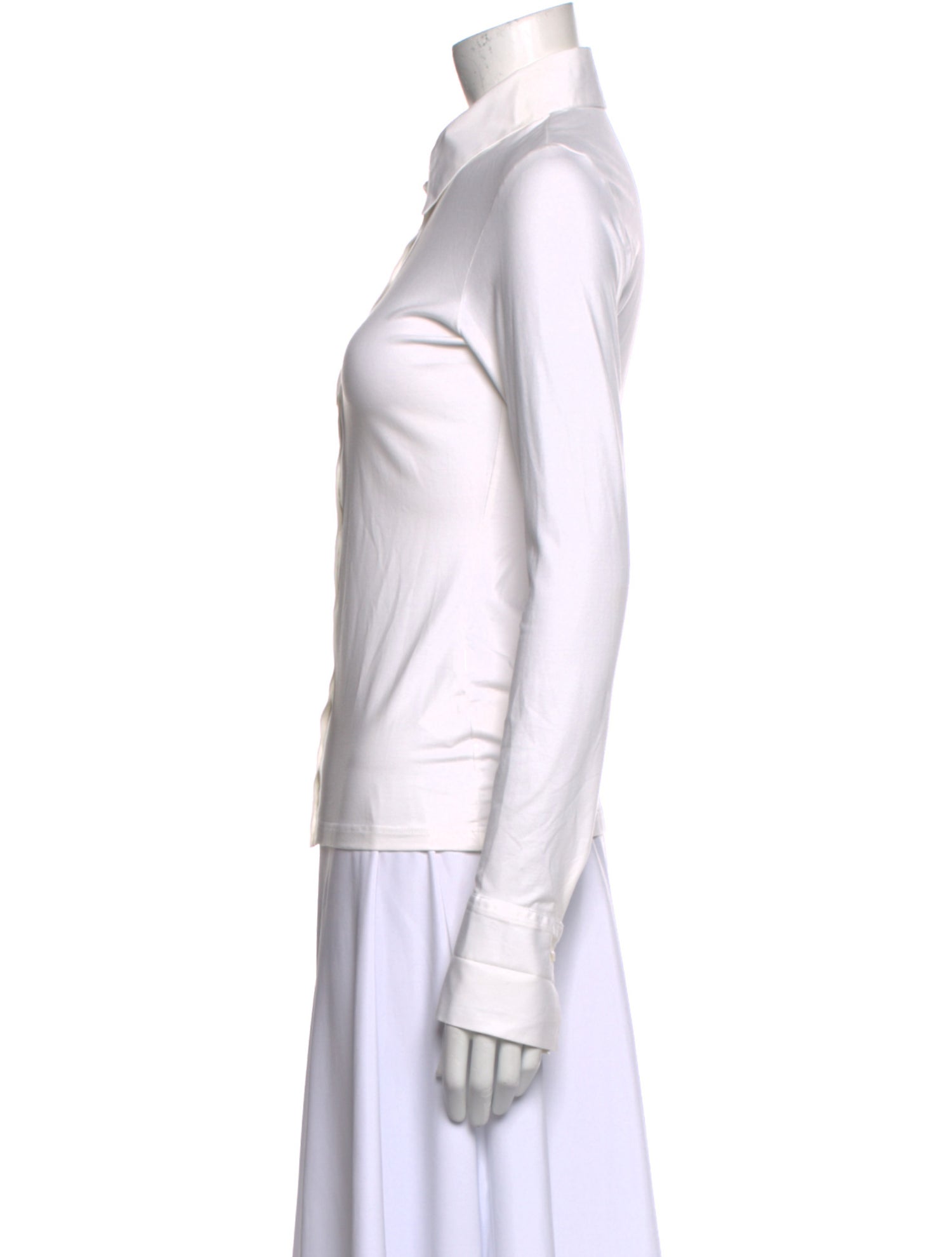 Anne Fontaine Long Sleeve Button-Up Top