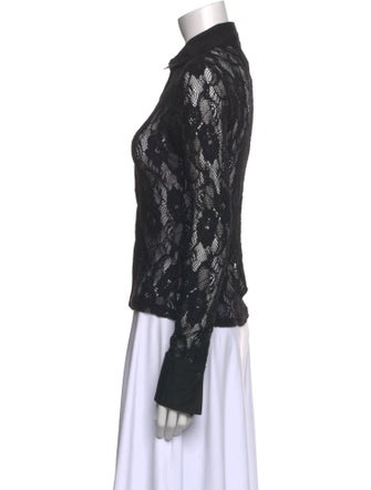 Anne Fontaine Lace Lace Pattern Button-Up Top