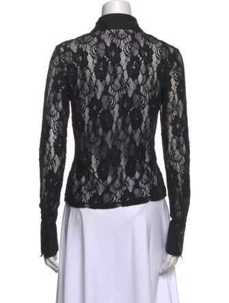 Anne Fontaine Lace Lace Pattern Button-Up Top
