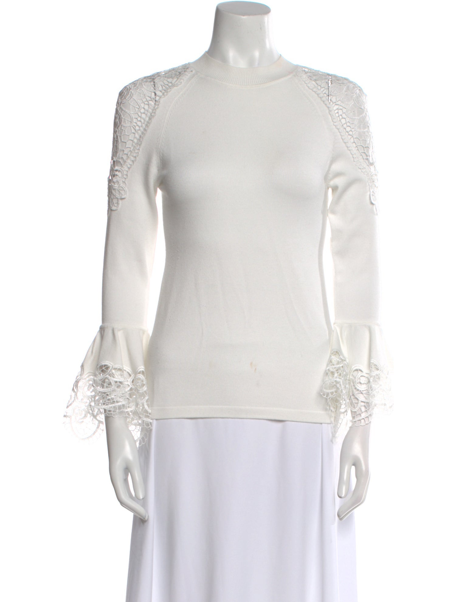 Anne Fontaine Mock Neck Sweater