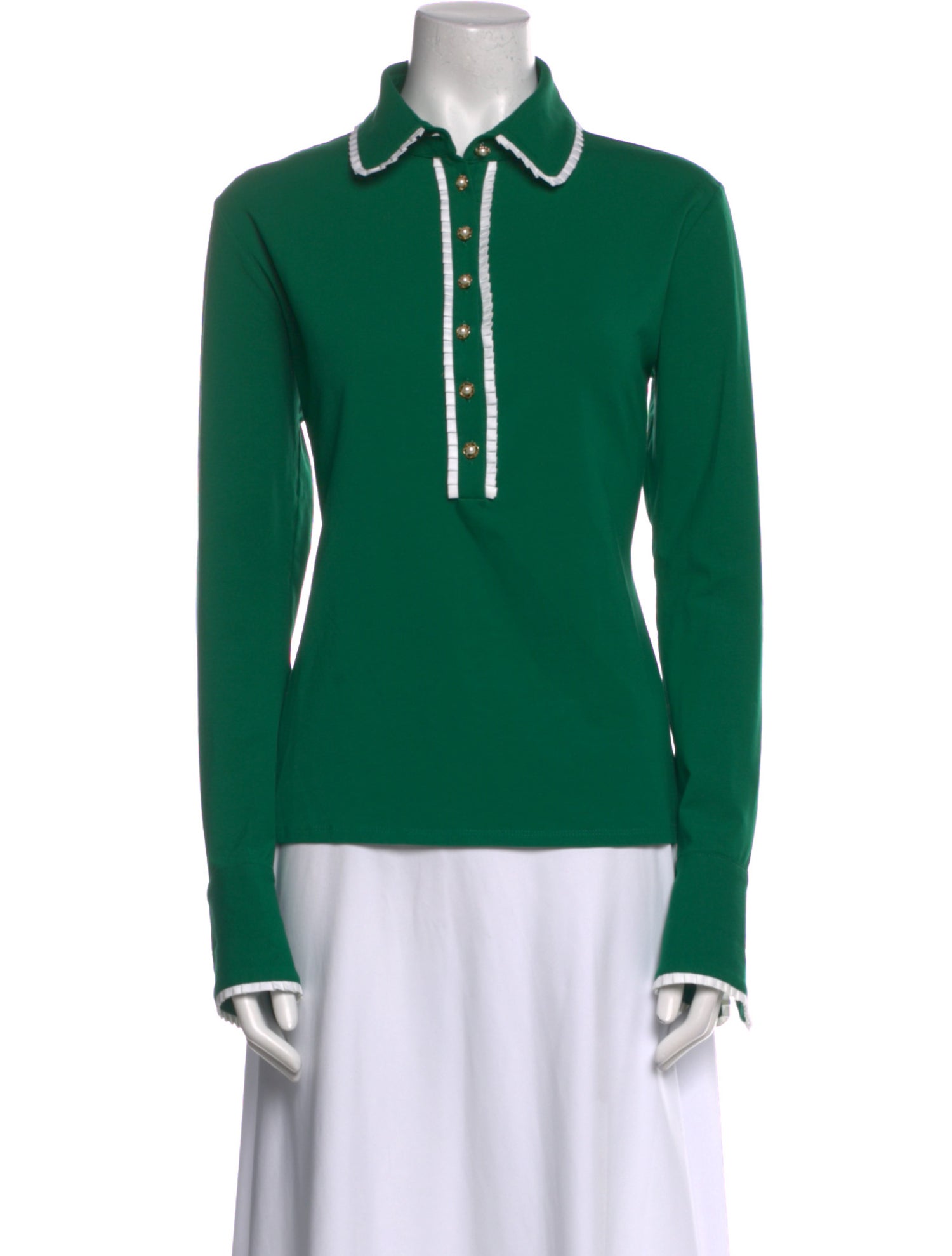 Anne Fontaine Long Sleeve Polo