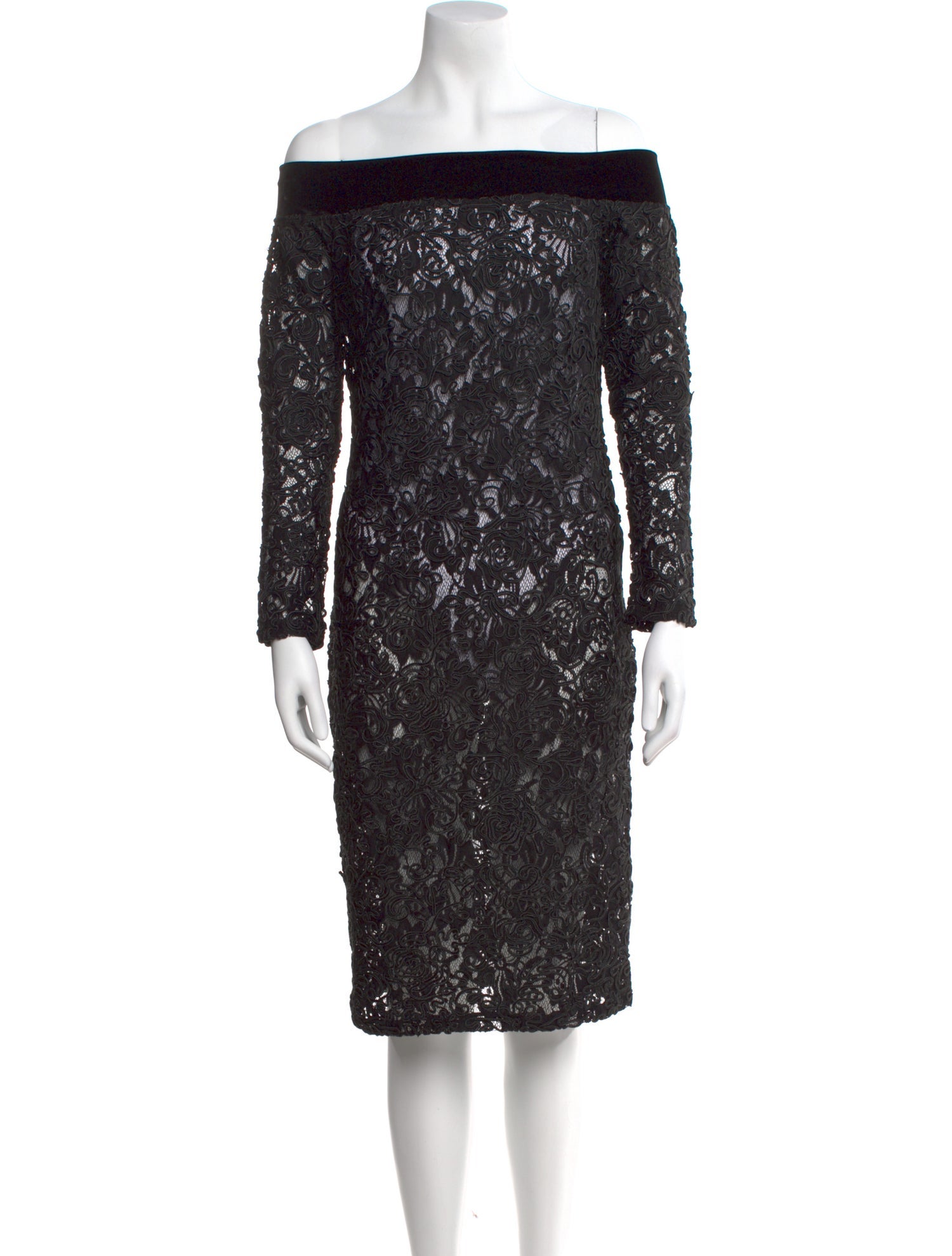 Anne Fontaine Off-The-Shoulder Knee-Length Dress