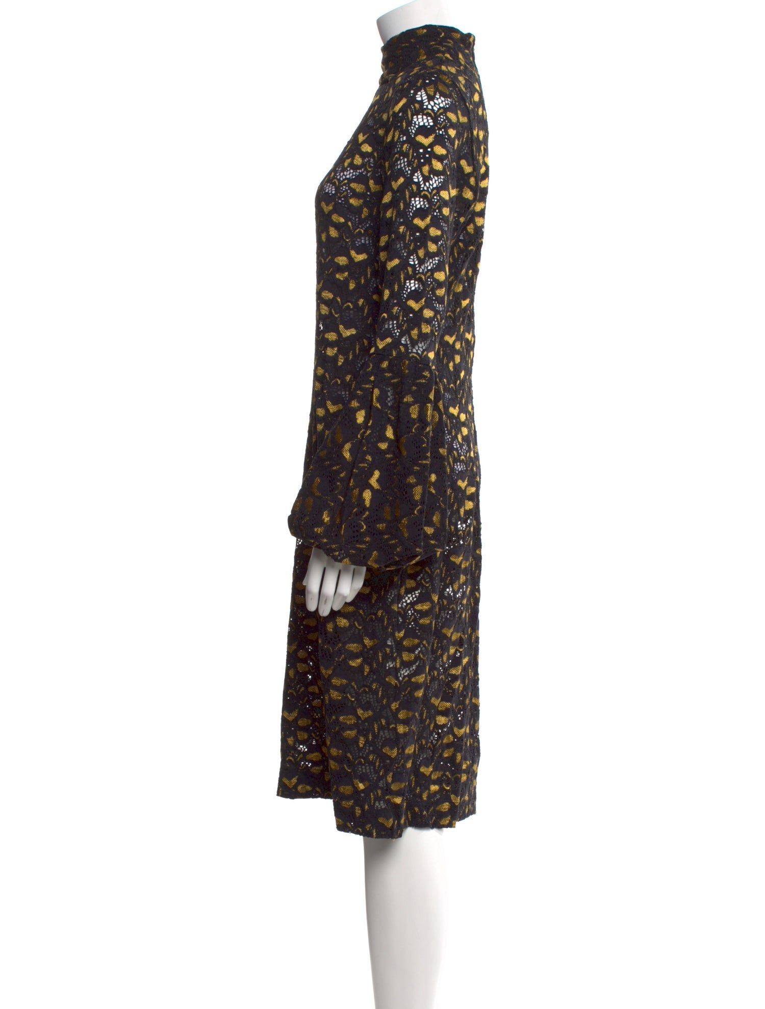 Anne Fontaine Floral Print Knee-Length Dress