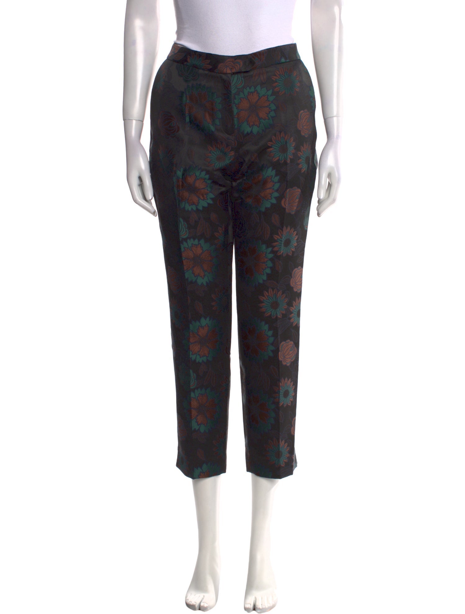 Anne Fontaine Floral Print Straight Leg Pants