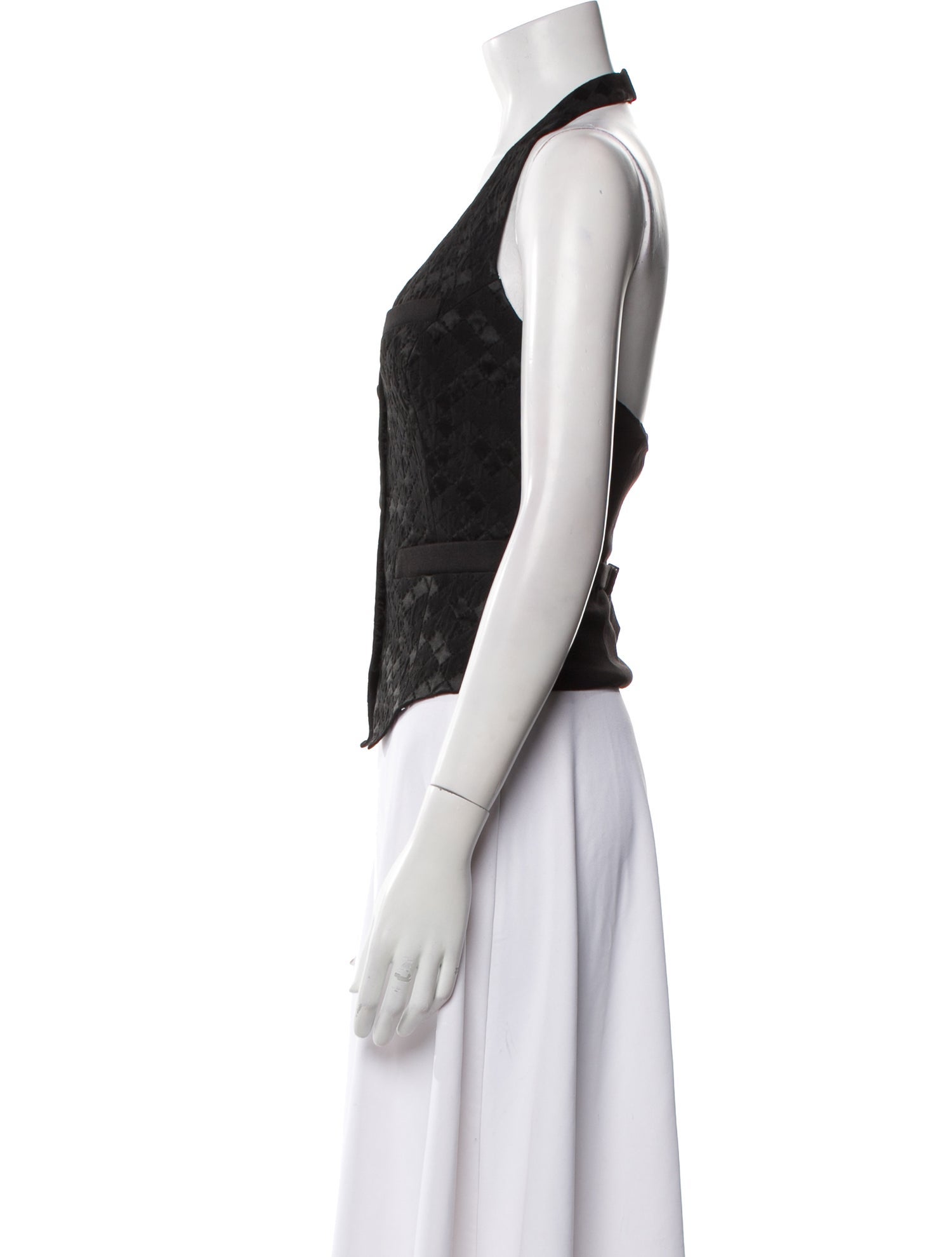 Anne Fontaine Halterneck Sleeveless Crop Top