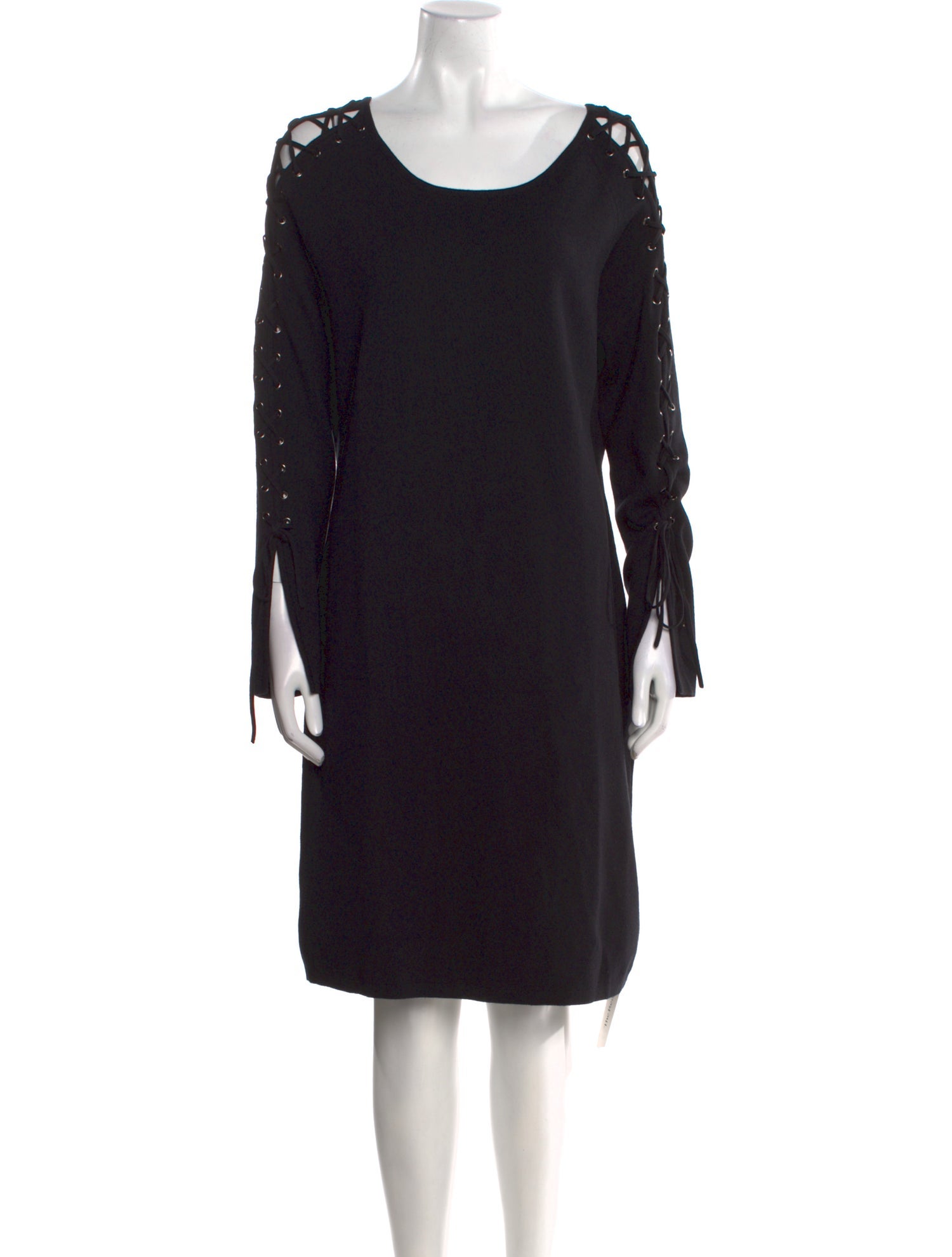 Anne Fontaine Scoop Neck Knee-Length Dress