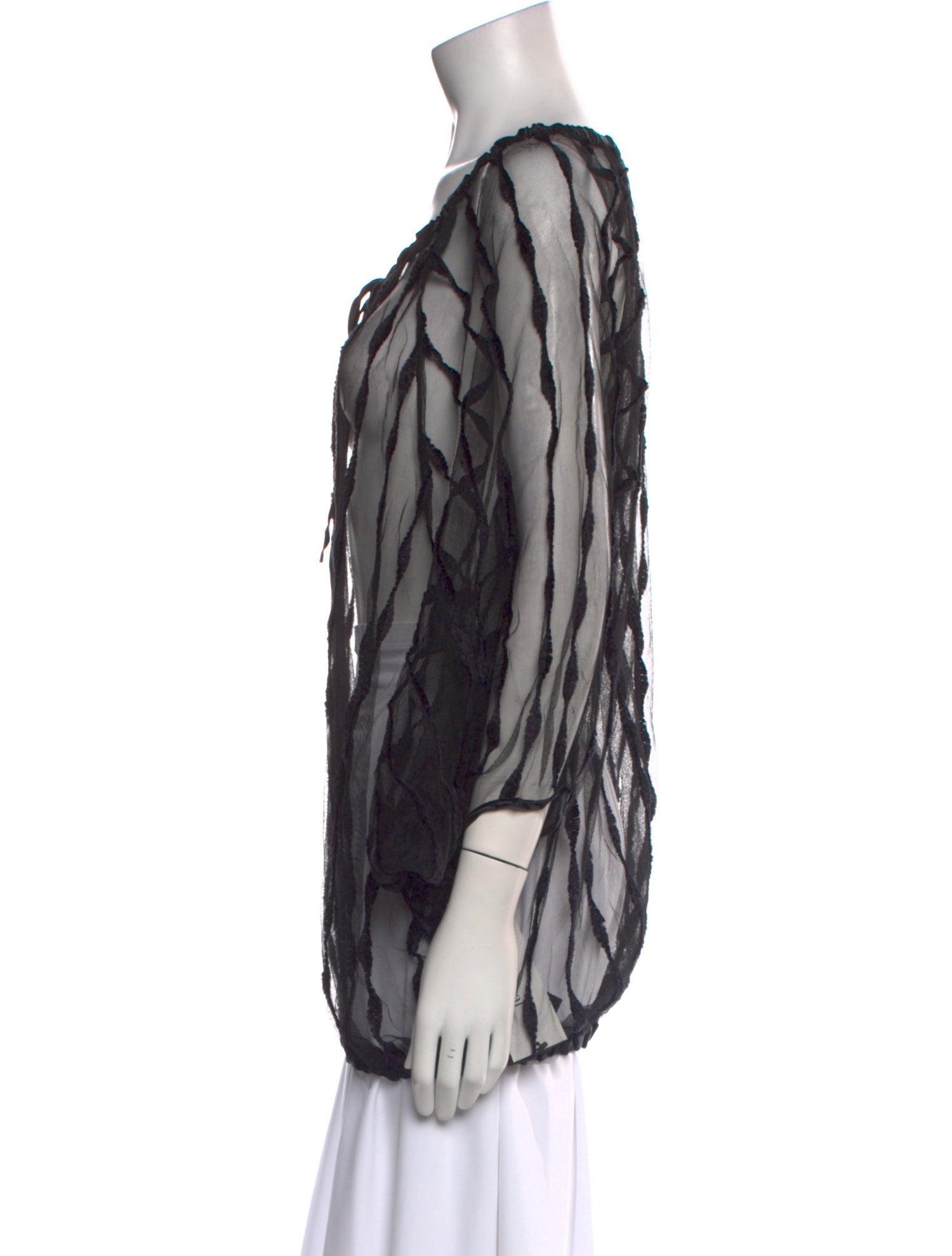 Anne Fontaine Printed V-Neck Tunic w/ Tags