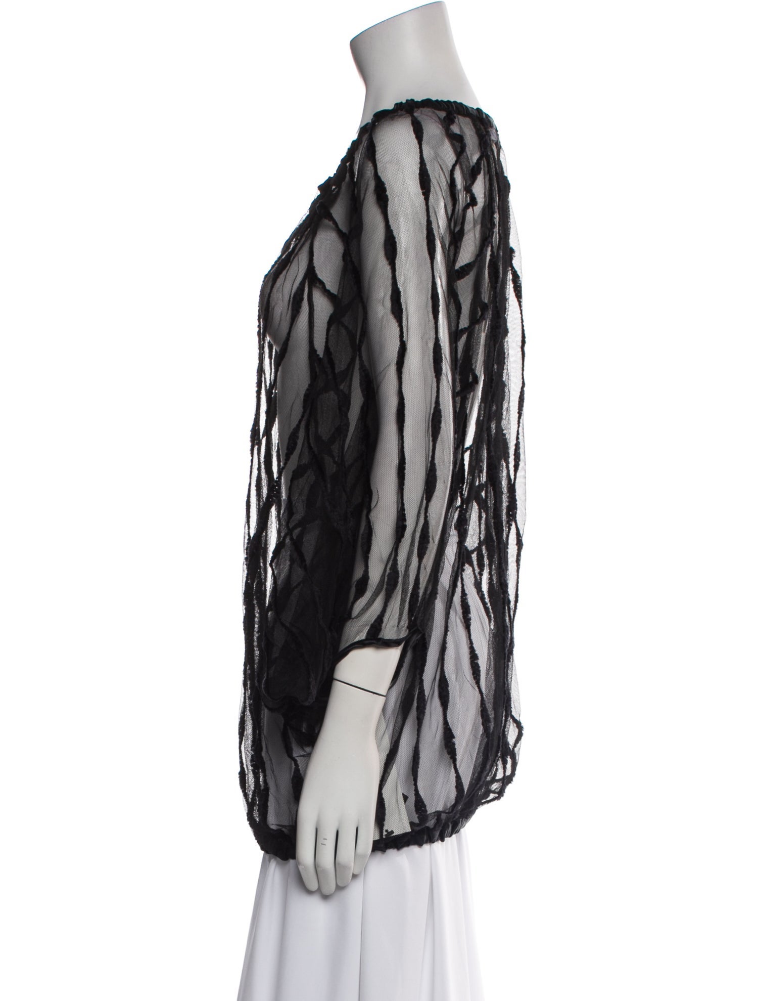 Anne Fontaine Printed V-Neck Tunic w/ Tags