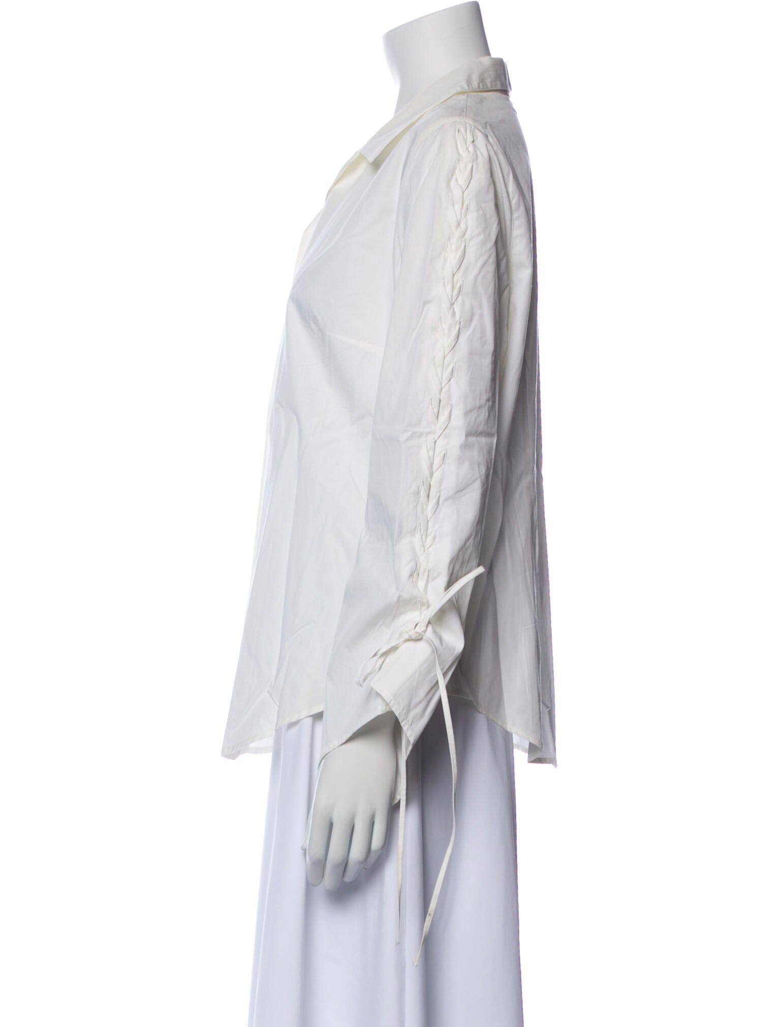 Anne Fontaine Long Sleeve Button-Up Top